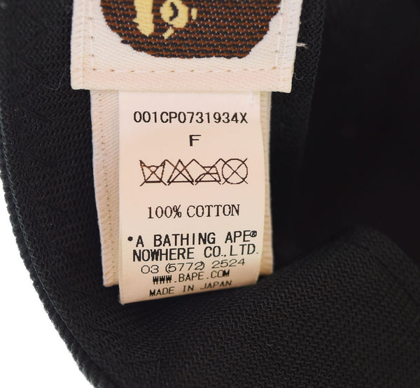 アベイシングエイプ A BATHING APE  モンスターハンター 6パネルキャップ フリーサイズ 帽子 メンズ帽子 キャップ ブラック フリーサイズ 103H-63
