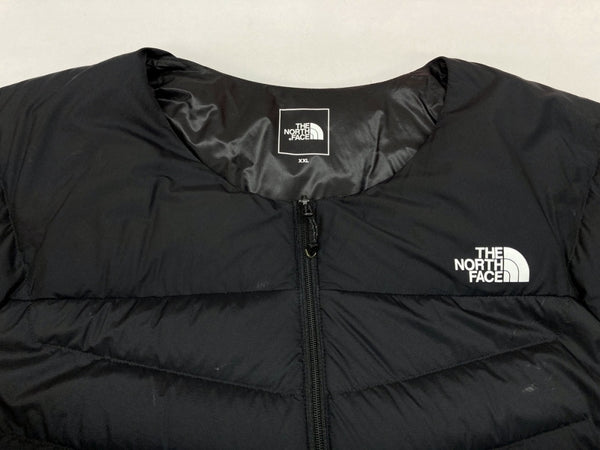 ザノースフェイス THE NORTH FACE Thunder Roundneck Jacket サンダー ラウンドネック ジャケット 中綿 ダウン BLACK 黒 NY82213 XXL ジャケット ロゴ ブラック 104MT-704