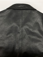 ギャップ GAP 90s LEATHER JACKET レザー ジャケット ジップアップ OLDGAP オールドギャップ アウター 黒 ジャケット 無地 ブラック Lサイズ 104MT-2106