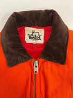 ウールリッチ WOOLRICH 70s~80s 白タグ ハンティングジャケット 襟切り替え TALONジップ VINTAGE ヴィンテージ ジャケット オレンジ Lサイズ 101MT-5199