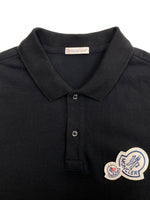 モンクレール MONCLER MAGLIA POLO MANICA CORTA マグリア ポロ マニカ コルタ ポロシャツ 半袖 ワッペン 刺繍 黒 D20918304200 84556 半袖ポロシャツ ロゴ ブラック Sサイズ 104MT-1645