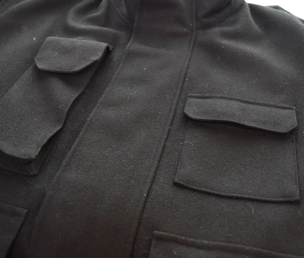 アーペーセー A.P.C. M-65 ミリタリーウールジャケット フィールドジャケット 1 ジャケット ブラック 103MT-2824