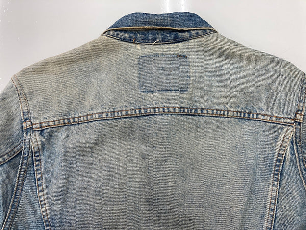 リーバイス Levi's 90s 90年代 75506-0412 デニム トラッカージャケット Gジャン カナダ製 青 サイズ44 ジャケット 無地 ブルー 104MT-2256