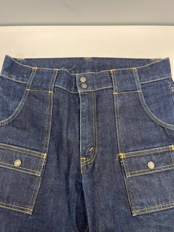 リーバイス Levi's Levi’s Vintage Clothing LVC ブッシュパンツ BIGE オレンジタブ 日本製 濃紺 ヴィンテージ 濃紺 青 70676-0001 デニム ブルー 34 101MB-761