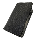 フラットヘッド THE FLAT HEAD レザー ミドルウォレット 折財布  黒  小銭入れ有り カードポケット有り 札入れ有り リザード系 財布・ケース メンズ財布 ブラック 101wal-36