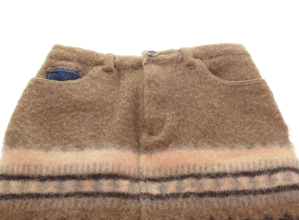 トリココムデギャルソン tricot COMME des GARCONS AD2005 00s 00's 異素材切り替え デニム ウール ドッキング TP-S014 スカート マルチカラー Mサイズ 103LB-11