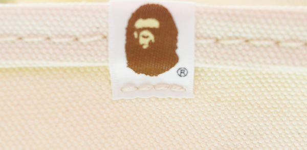 アベイシングエイプ  A BATHING APE SAINT MICHAEL24SS TOTE BAGキャンバストートバッグ SM-YS8-0000-C33 バッグ メンズバッグ トートバッグ ホワイト 103B-151