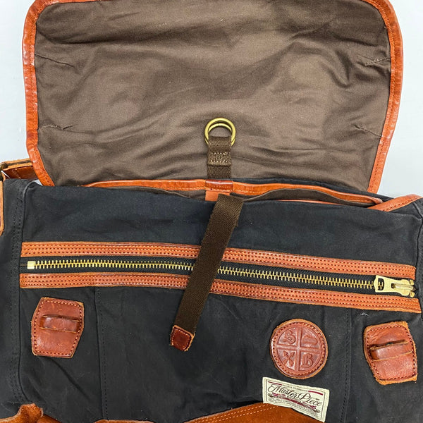 マスターピース MASTERPIECE x Smith Butler レザー 1661 バッグ メンズバッグ ショルダーバッグ・メッセンジャーバッグ ブラック 201goods-773