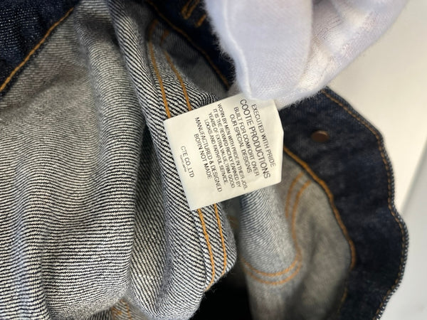 クーティープロダクションズ COOTIE PRODUCTIONS 2ndタイプデニムジャケット 濃紺 赤耳 リジット ジャケット ブルー Lサイズ 101MT-4893