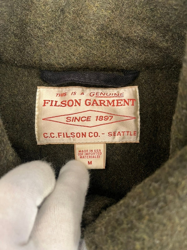 フィルソン FILSON MACKINAW WOOL CRUISER JACKET マッキノークルーザー ウールジャケット ジャケット カーキ Mサイズ 101MT-5106