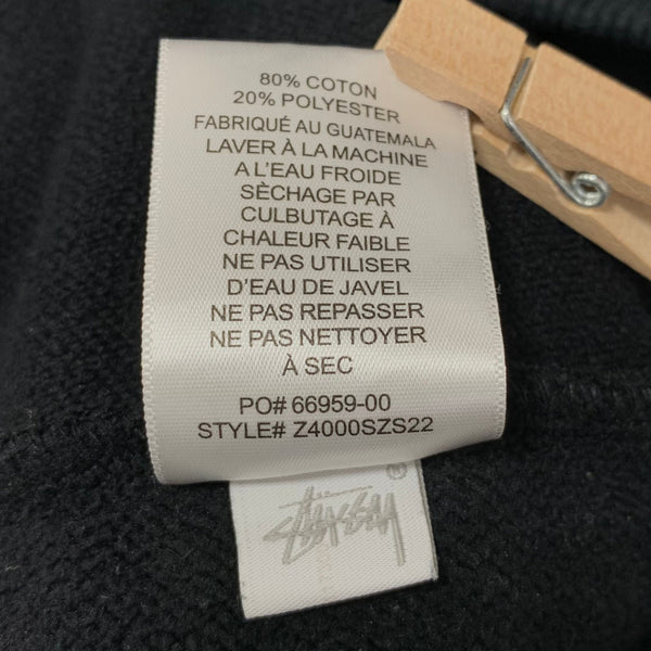 ステューシー STUSSY ジップパーカー BASIC STUSSY ZIP HOODIE パーカ ブラック XLサイズ 201MT-4093