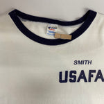 【曜日割引対象外】 チャンピオン Champion 80's USAFA トリコタグ USA製 リンガー Tシャツ ホワイト Lサイズ 201MT-4064 VB