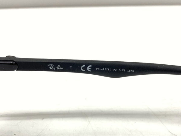 レイバン Ray-Ban CARBON FIBRE SUNGLASSES カーボン ファイバー サングラス フルリム ツーブリッジ POLARIZED 偏光 パッド 黒 RB8313 002/K7 眼鏡・サングラス サングラス ロゴ ブラック 104G-4