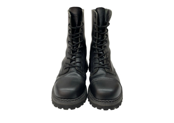 デモニア DEMONIA ROCKY-10 ロッキー スチールトゥ レースアップ パンク ロング シューズ 黒 メンズ靴 ブーツ その他 ブラック サイズ 9M 104S-979