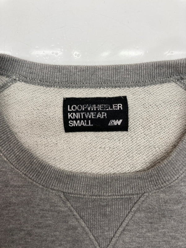ループウィラー LOOPWHEELER × PORTER ポーター KANGAROO CREW NECK SWEATSHIRT カンガルー クルー ネック スウェットシャツ サムホール トレーナー 灰 スウェット 無地 グレー Sサイズ 104MT-2322