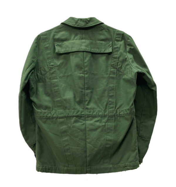 ミリタリー Military スウェーデン軍 M69 タンカースジャケット SWEDISH ARMY ユーロ ハの字 ジップ 緑 サイズ C44 ジャケット 無地 グリーン 104MT-1483