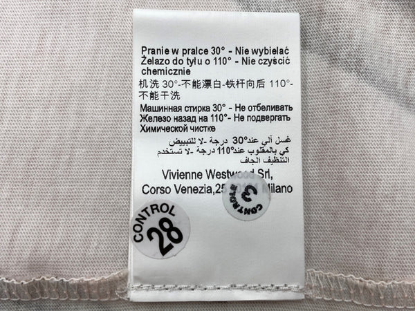 ヴィヴィアンウエストウッド Vivienne Westwood 23SS Orb logo print Classic Graphic T-shirt オーブ 総柄 グラフィック 半袖 カットソー クルーネック PINK 3G01000G-J004M-GO Tシャツ ロゴ ピンク XSサイズ 104LT-160