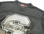 シュプリーム SUPREME  20SS Glitter Football Top グリッター ロゴ メッシュ フットボール トップ Tシャツ ブラック Mサイズ 103MT-3339