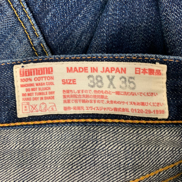 エヴィス EVISU デニム ブルー 38X35サイズ 201MB-1024