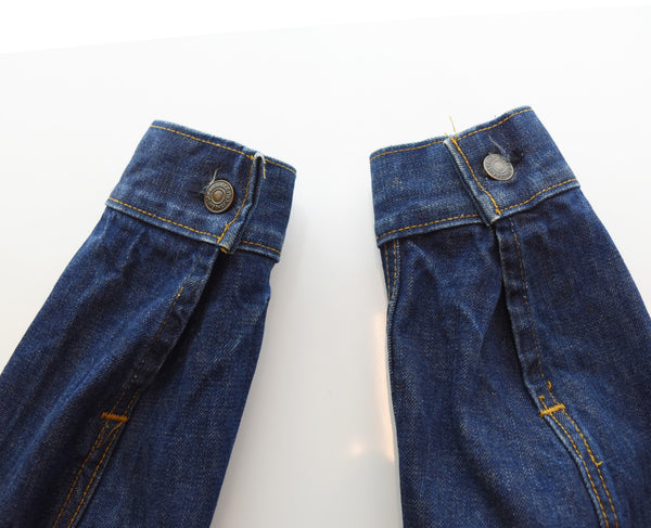 リーバイス Levi's 70's 4th 70505 0217 ケアタグ 付き スモールe small e 濃紺 DENIM TRUCKER JACKET デニム トラッカー ジャケット 44 ジャケット ブルー 103MT-3204