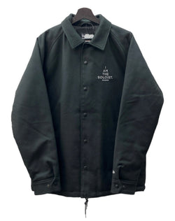 タカヒロミヤシタザソロイスト TAKAHIROMIYASHITATheSoloist. × NEW ERA ニューエラ WOOL COACH JACKET ウール コーチ ジャケット スタジャン ボタン アウター 黒 14215068 ジャケット ロゴ ブラック XLサイズ 104MT-1426