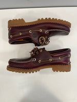ティンバーランド Timberland HS 3 EYE LUG BURGUNDY スリーアイ クラシックラグ バーガンディ モカシンシューズ 50009 メンズ靴 モカシン ワインレッド サイズ9(参考サイズ約27cm) 101sh-2385
