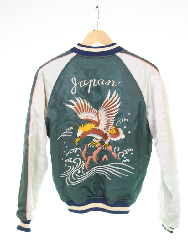 フラットヘッド THE FLAT HEAD リバーシブルキルティング 刺繍 スカジャン ジャケット Sサイズ 103MT-3345