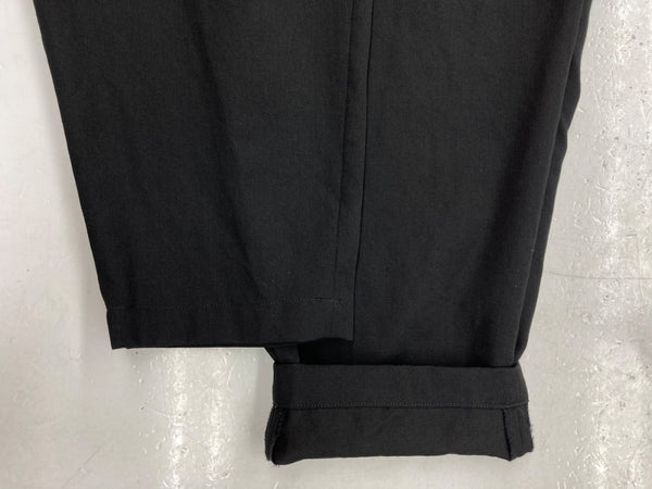 ヨウジヤマモト Yohji Yamamoto POUR HOMME TWO TUCK PANTS 2 タック パンツ シワギャバ ボトムス ジップフライ 黒 無地 HX-P17-100 スラックス ブラック サイズ 2 104MB-248
