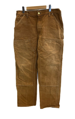 カーハート Carhartt DOUBLE FRONT WORK DUNGAREE ダブル フロント ワーク ダンガリー ペインターパンツ B01BRN チノパン ブラウン W36×L32 101MB-625