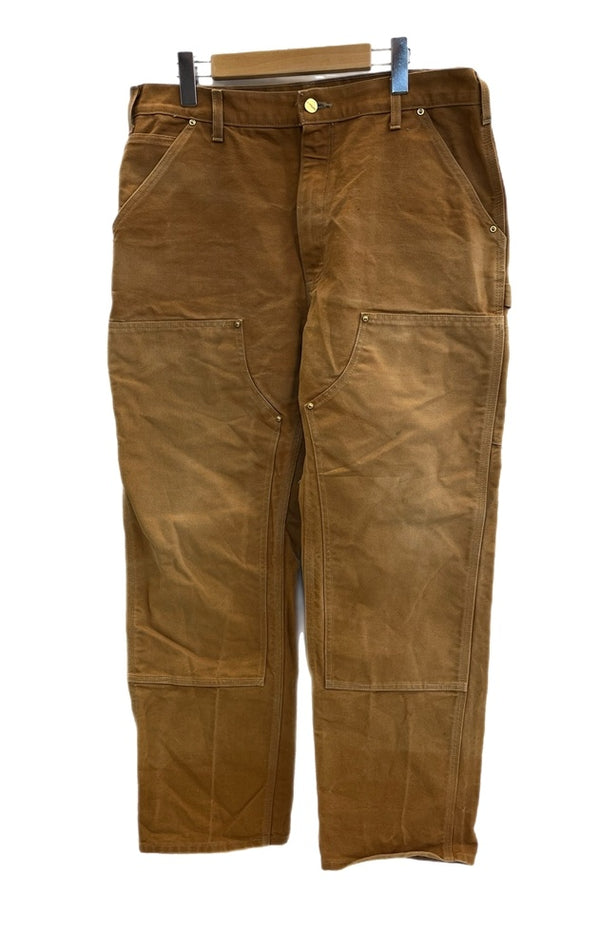 カーハート Carhartt DOUBLE FRONT WORK DUNGAREE ダブル フロント ワーク ダンガリー ペインターパンツ B01BRN チノパン ブラウン W36×L32 101MB-625
