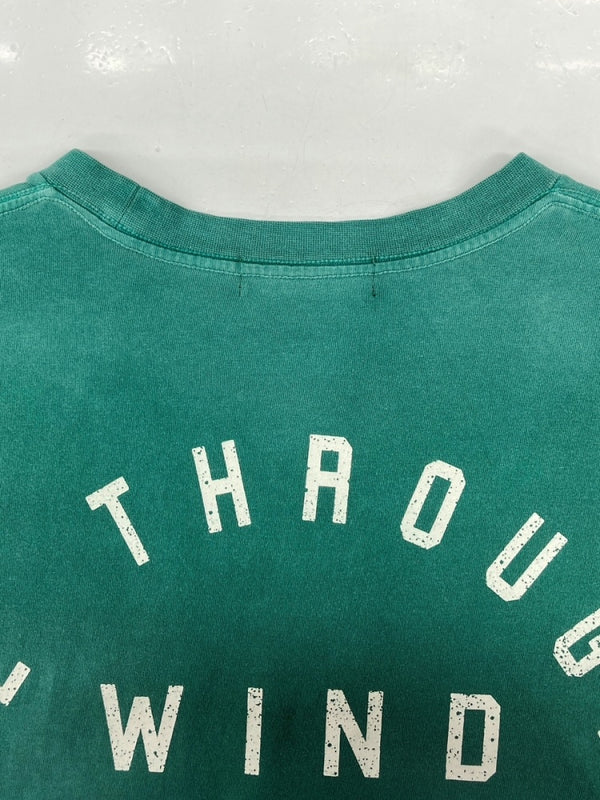 リベーレ LIBERE 24SS × WIND AND SEA ウィンダンシー Logo Tee ロゴ Tシャツ ヴィンテージ風 半袖 カットソー 緑 Tシャツ ロゴ グリーン Sサイズ 104MT-1134