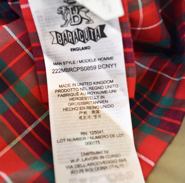 バラクータ BARACUTA イングランド製 HARRINGTON JACKET ハリントンジャケット スウィングトップ 36 ジャケット ブラウン 103MT-3554