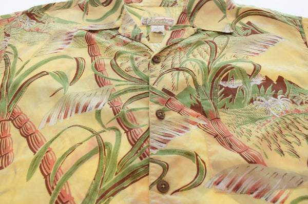 パタゴニア PATAGONIA pataloha パタロハ アロハシャツ サトウキビ柄 半袖シャツ 52539SP 半袖シャツ イエロー Mサイズ 103MT-2982