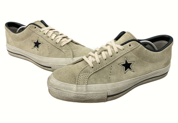 コンバース CONVERSE ONE STAR J VTG ワン スター Time Line タイム ライン 復刻 ローカット シューズ スエード 薄茶色 US9 メンズ靴 スニーカー ベージュ 27.5cm 104-shoes430