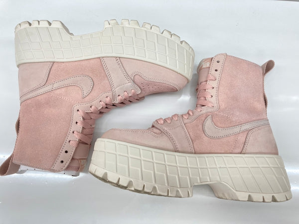 ナイキ NIKE Women's Air Jordan 1 Brooklyn ウィメンズ エアジョーダン1 ブルックリン 厚底 Pink Suede ピンクスウェード FJ5737-601 レディース靴 スニーカー ピンク 23.5cm 104S-904