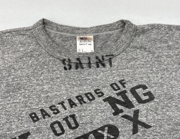 セントマイケル SAINT MICHAEL 25SS × BerBerJin ベルベルジン BJ_SS YOUNG TEE ヤング Tシャツ 霜降りグレー 半袖 カットソー 灰 SM-HR8-0000-C37 Tシャツ ロゴ グレー Mサイズ 104MT-1300