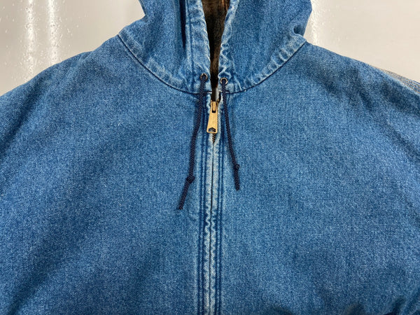 カーハート Carhartt DENIM ACTIVE JACKET デニム アクティブジャケット パーカー ブランケット 青 ジャケット 無地 ブルー 3XLサイズ 104MT-695