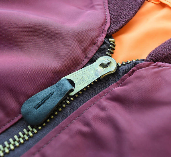 コリンス CORINTH 80's - 90's MA-1  CORINTH MFG.CO ボルドー MADE IN USA フライト ジャケット Flight Jacket  MA-1-1500 ジャケット ワインレッド Mサイズ 103MT-3447