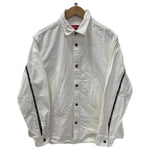 シュプリーム SUPREME 20FW Logo Taping Work Shirt ジャケット ホワイト Mサイズ 201MT-3289