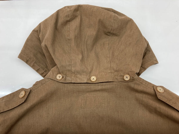 ラルフローレン RalphLauren ポロカントリー POLO COUNTRY オンワード樫山 ミリタリー MILITARY ヴィンテージ VINTAGE フード取り外し可能 コットン シンガポール製 BROWN 茶色 P12-JRRL-KM-0734 ジャケット 無地 ブラウン Lサイズ 104MT-2084