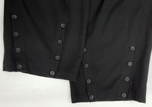 ヨウジヤマモト Yohji Yamamoto POUR HOMME 19AW Wrinkled Gabardine Hem Adjusted Pants ギャバジン パンツ カーゴ ズボン 黒 無地 HC-P28-100 カーゴパンツ ブラック サイズ 2 104MB-371