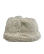 ドルチェ＆ガッバーナ Dolce&Gabbana ドルガバ ファー バケハ ロゴ 白 GH701A/GEU45I 帽子 レディース帽子 ハット ホワイト 101hat-148