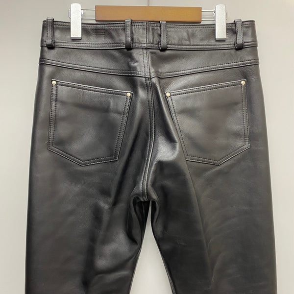 【曜日割引対象外】 ハーレーダビッドソン HARLEY-DAVIDSON レザーパンツ 牛革 98146 ボトムスその他 ブラック 32サイズ 201MB-1002 VB