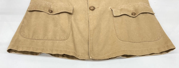 ダブルアールエル RRL 90s 90年代 三ツ星タグ サファリジャケット フロントボタン ヴィンテージ VINTAGE ラルフローレン RALPH LAUREN コットン USA製 BROWN 茶色 BEIGE ベージュ ジャケット ブラウン Mサイズ 104MT-2041