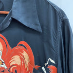 【曜日割引対象外】 リアルマッコイズ THE REAL McCOY'S レーヨン アロハシャツ 龍 虎柄 半袖シャツ ブラック Mサイズ 201MT-4249 VB