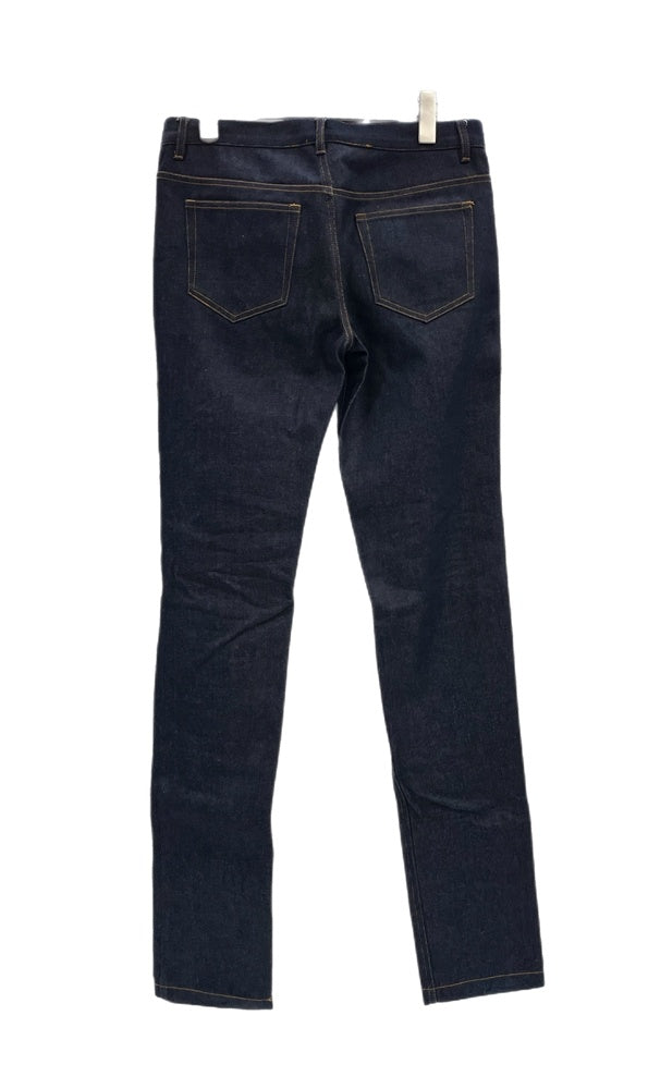 リベンジ REVENGE デニムパンツ インディゴ 刺繍ロゴ y2k 青 デニム ブルー Sサイズ 101MB-758