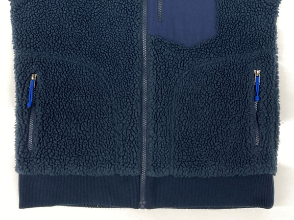 パタゴニア Patagonia 19AW RETRO-X BOMBER JACKET レトロ ボマー ジャケット ボア フリース ジップアップ アウトドア 紺 22830FA19 ジャケット ロゴ ネイビー Sサイズ 104MT-1736