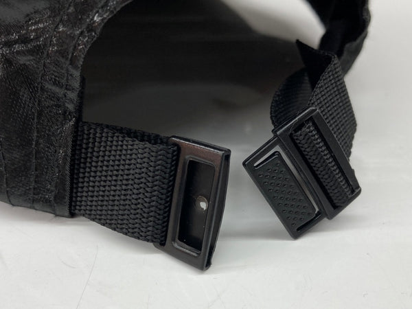 シュプリーム SUPREME 18SS Coated Linen Camp Cap ジェット キャップ Boxlogo 帽子 ハット 黒 帽子 メンズ帽子 キャップ ロゴ ブラック Fサイズ 104H-62