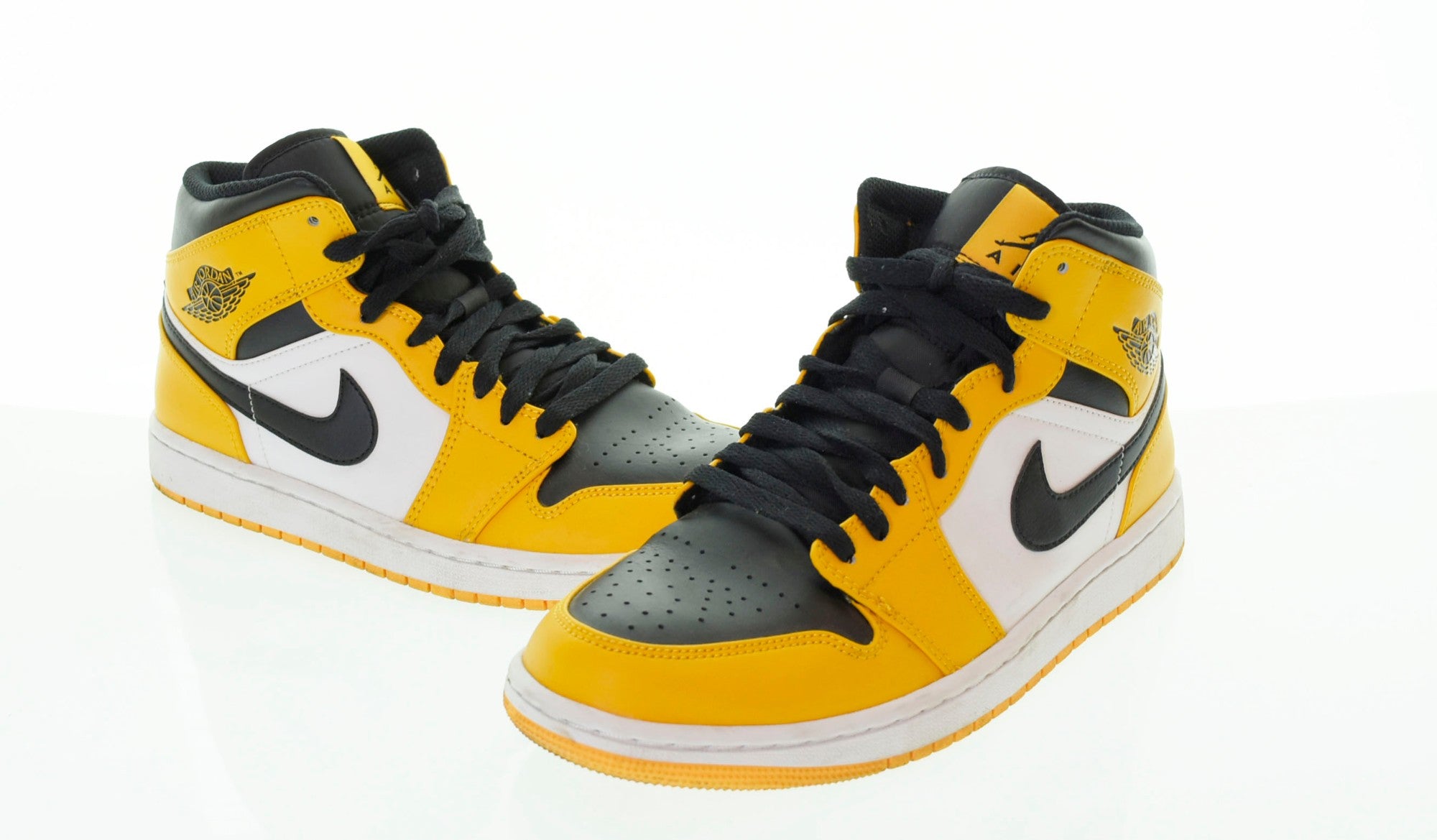 ナイキ NIKE AIR JORDAN 1 MID エア ジョーダン 1 ミッド スニーカー 黄色 554724-701 メンズ靴 スニーカー イエロー  26.5cm 103-shoes-273 | 古着通販のドンドンサガール