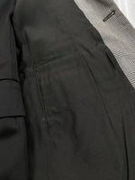 ソウシオオツキ SOSHIOTSUKI 19AW DOUBLE SMOKING SUITS スモーキング テーラード ジャケット アウター 灰 S19AWJKT01 サイズ 44 ジャケット チェック グレー 104MT-1623